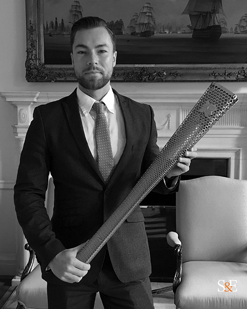 With London 2012 Olympic Torch